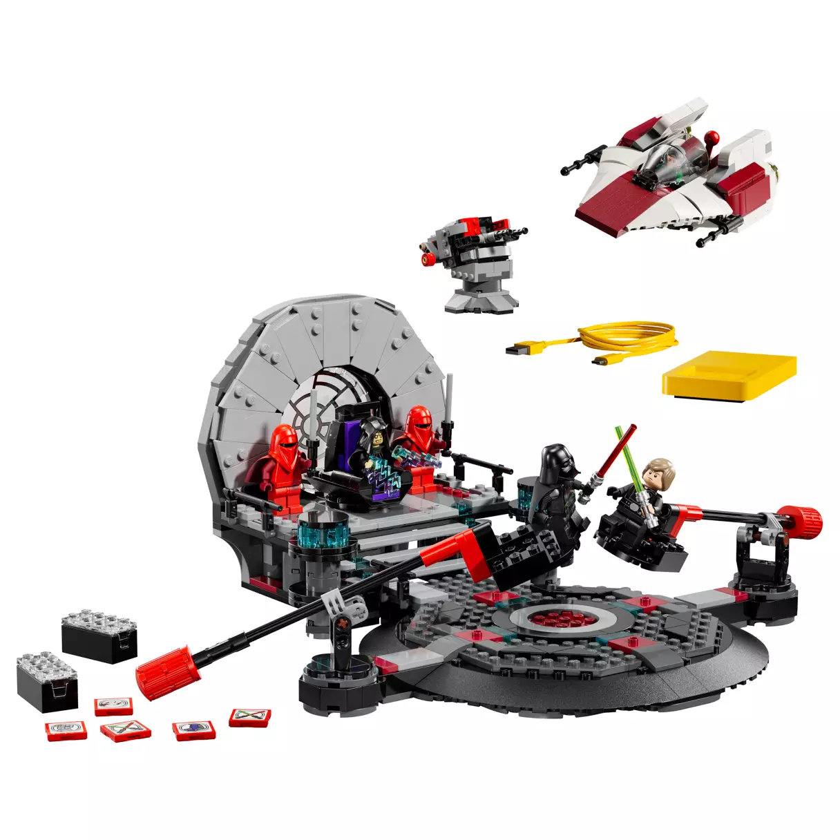 ROTJ Throne Room Duel & A-Wing SMART Play Lego Set 3