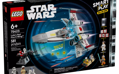 New A New Hope Luke's Red Five X-Wing Fighter SMART Play Lego Set available now!