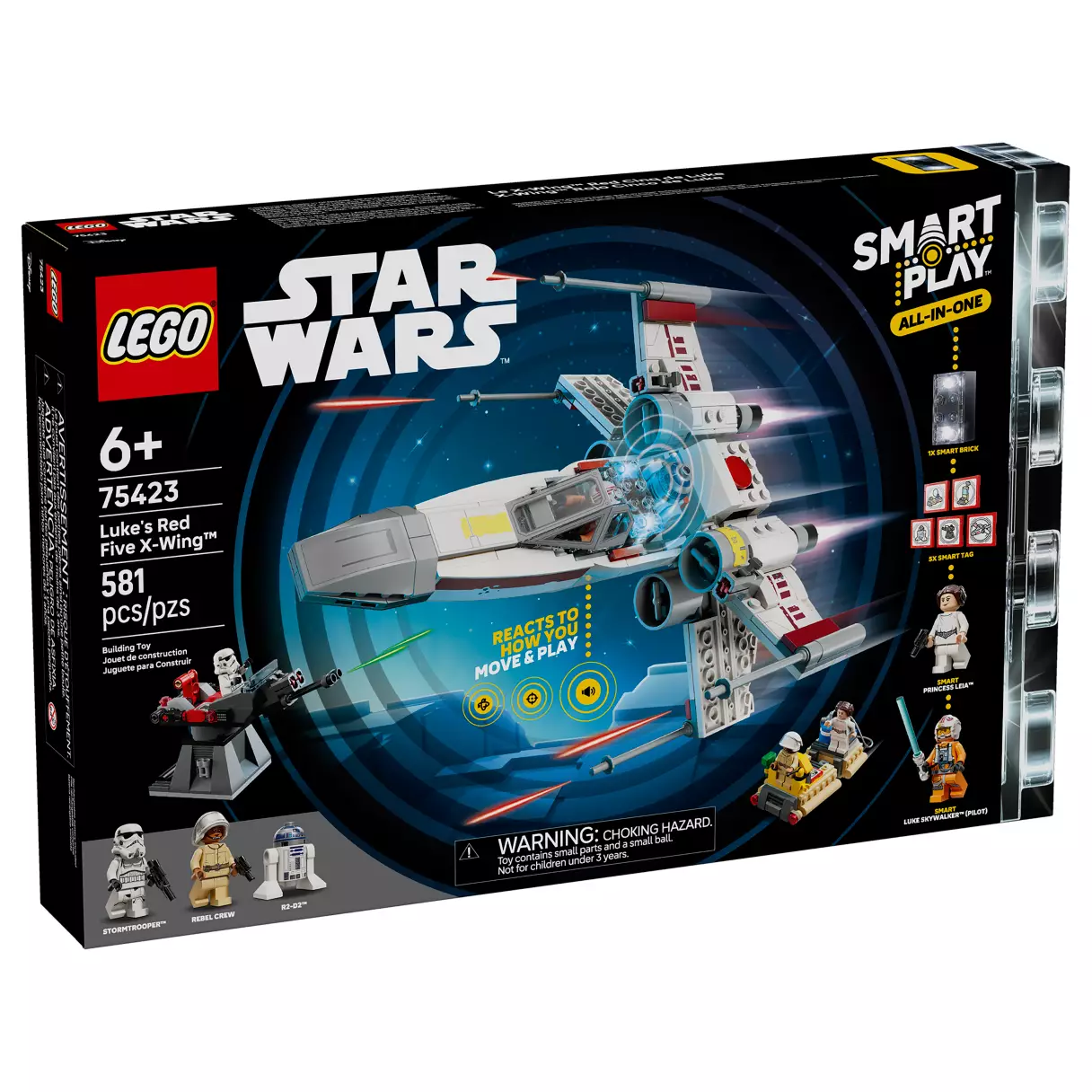 ANH Luke's Red Five X-Wing Fighter SMART Play Lego Set 1