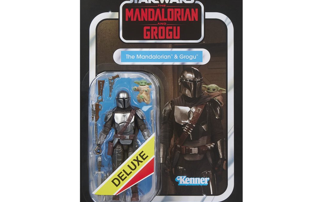 New The Mandalorian and Gorgu Themed Din Djarin and The Child (Grogu) Vintage Figure Set available!