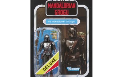 New The Mandalorian and Gorgu Themed Din Djarin and The Child (Grogu) Vintage Figure Set available!