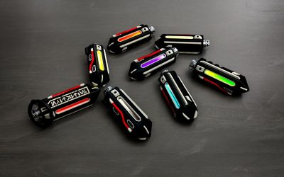 New Star Wars Kyber Fuel Cell Glowing LED Fidget Keychain available now!