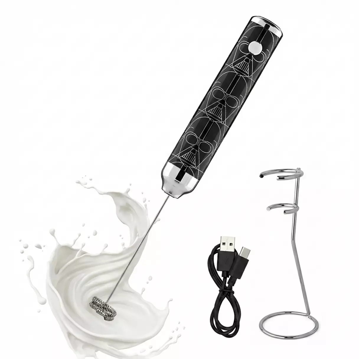 SW Darth Vader Milk Frother (with Stand) 3