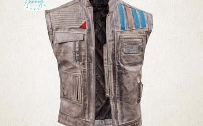 New The Rise of Skywalker Premium Finn Star Wars Real Leather Costume Vest available!
