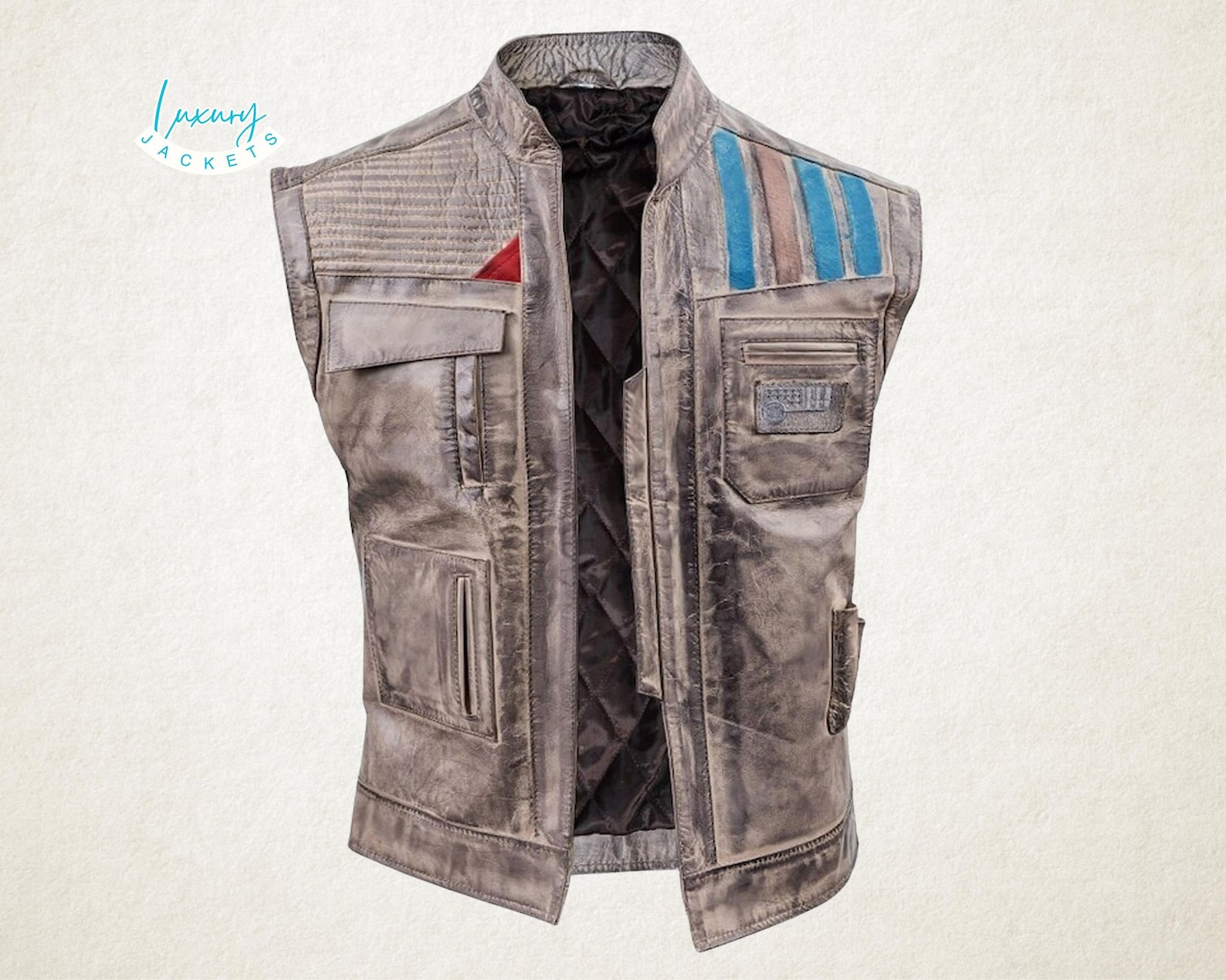 TROS Premium Finn Star Wars Real Leather Costume Vest 1