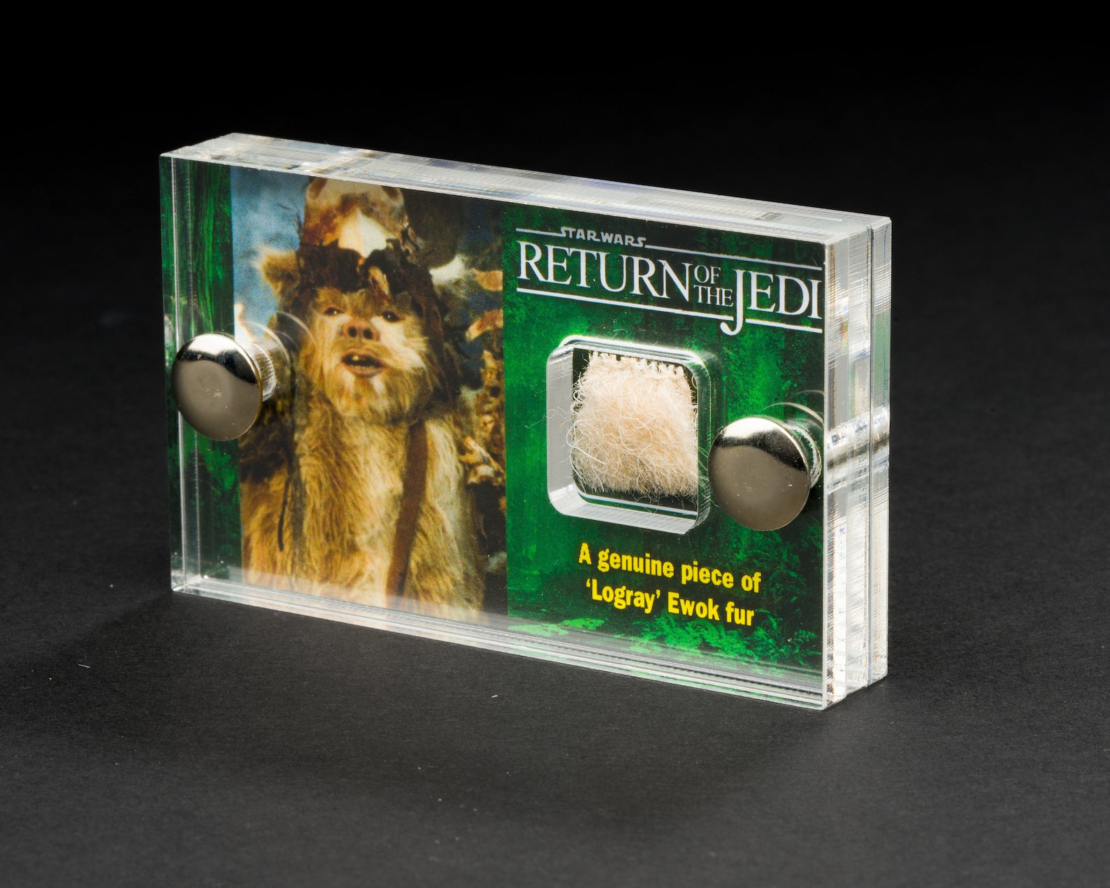 ROTJ Logray Ewok Fur Swatch Mini Display 1