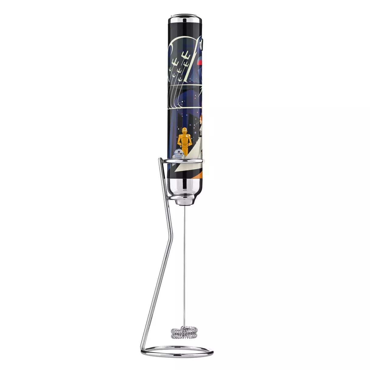 ANH Art Poster Milk Frother with Stand 2