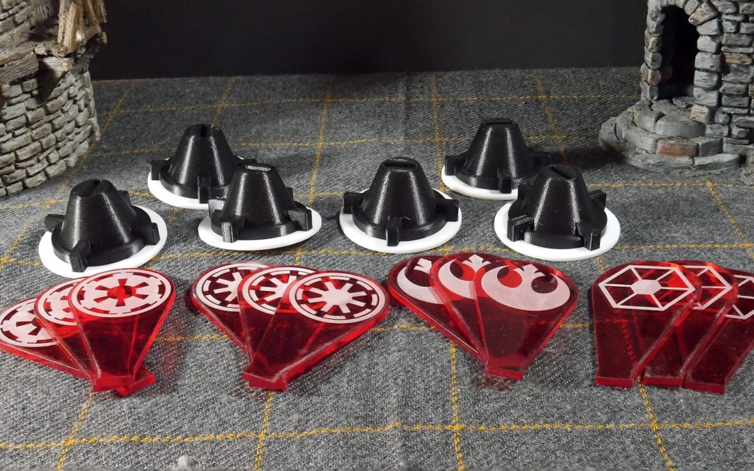 New Star Wars Legion Acrylic Faction Flags Game Pieces Set available now!