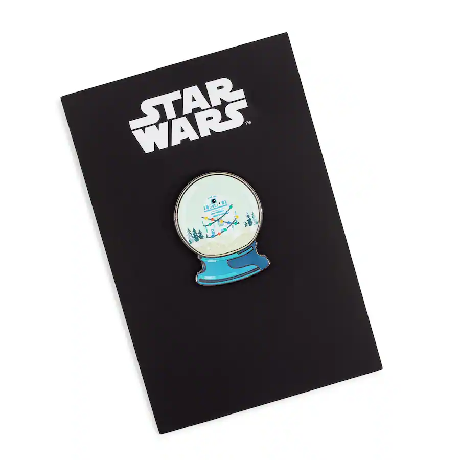 SW R2-D2 Holiday Winter Snow Globe Enamel Pin 1