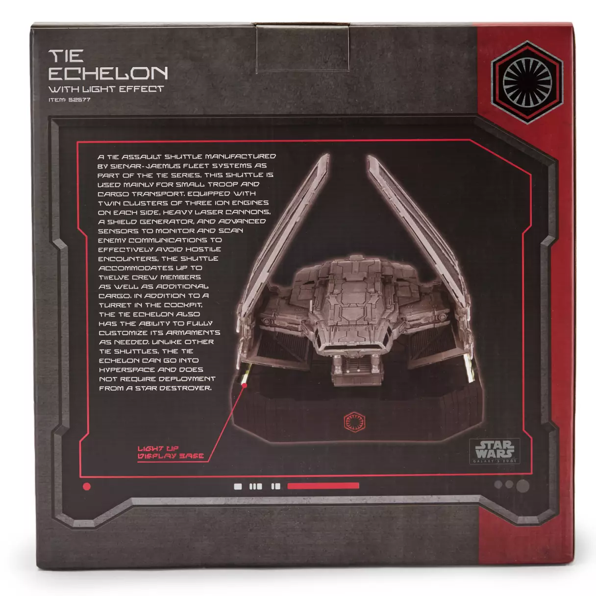SWGE TIE Echelon Vehicle Figure (with Light Effect) 2