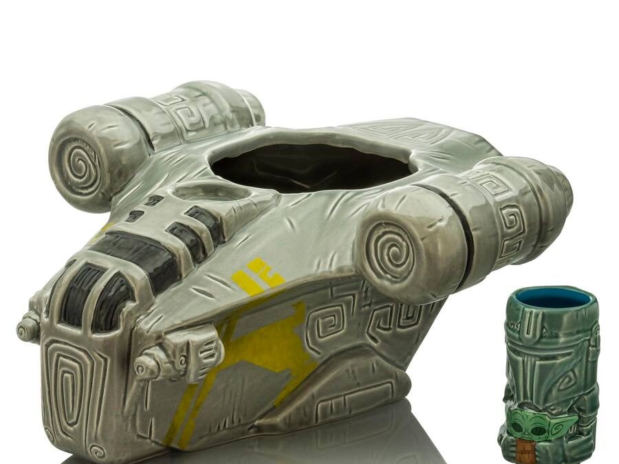 New The Mandalorian Razor Crest Punch Bowl With Mini Muglet Set available now!