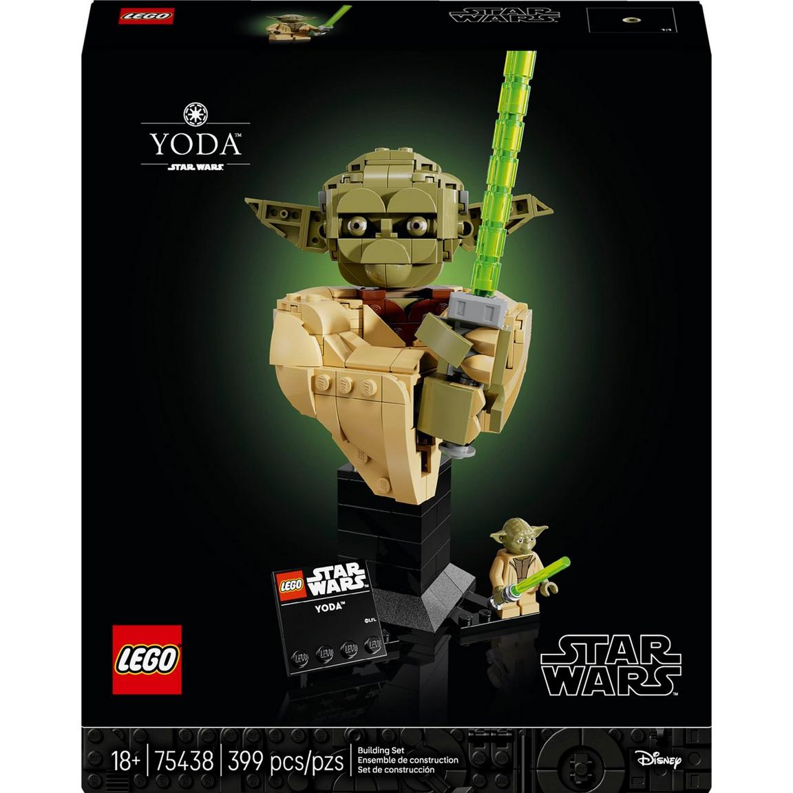 SW Master Yoda Bust Lego Building Set 1