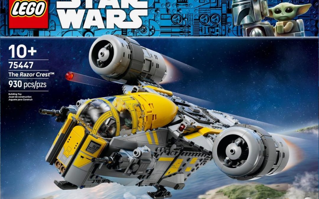 New The Mandalorian and Grogu The Razor Crest Lego Building Set available now!