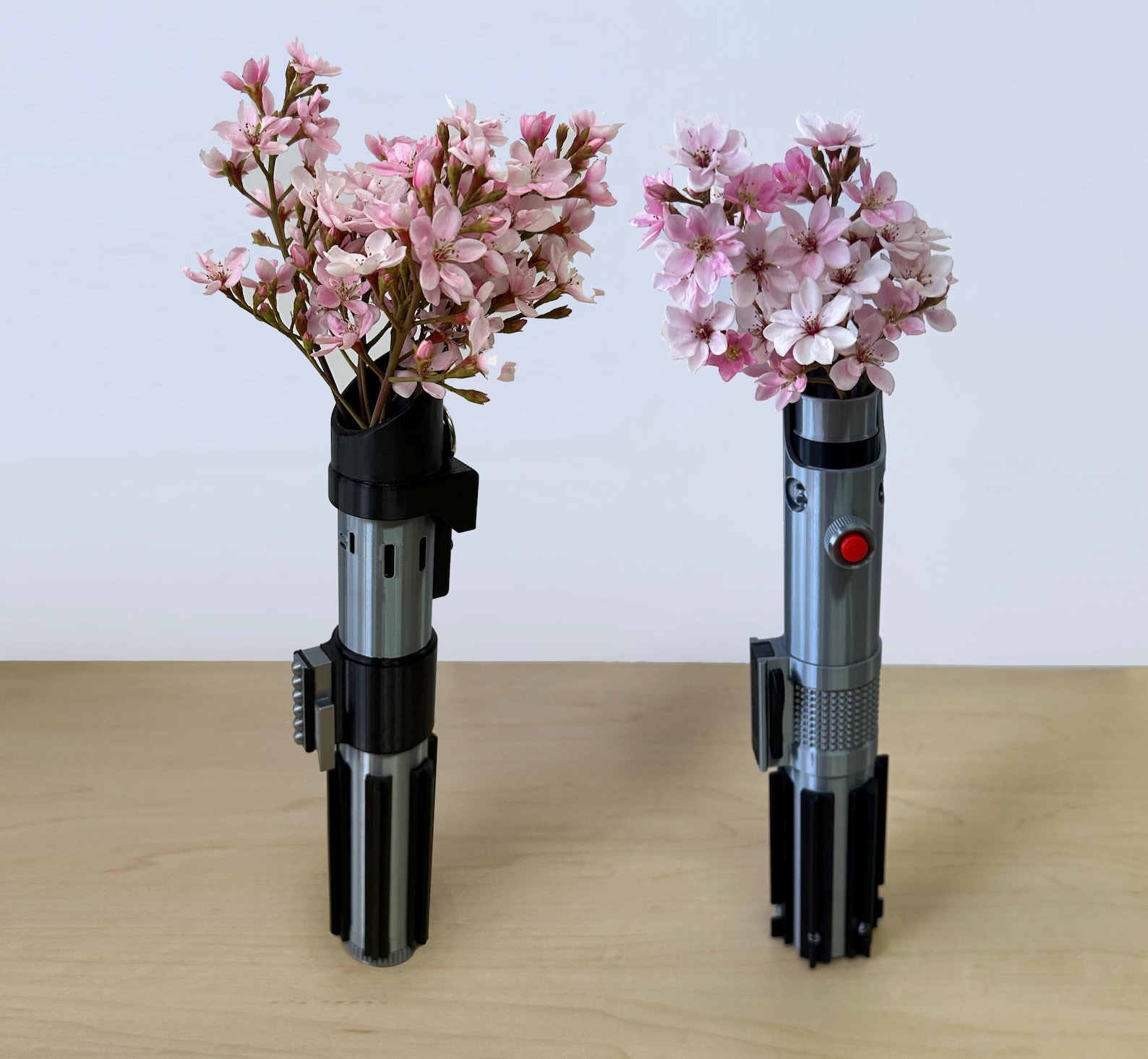 SW 3D Printed Lightsaber Replica Hilts Flower Vases Set 1