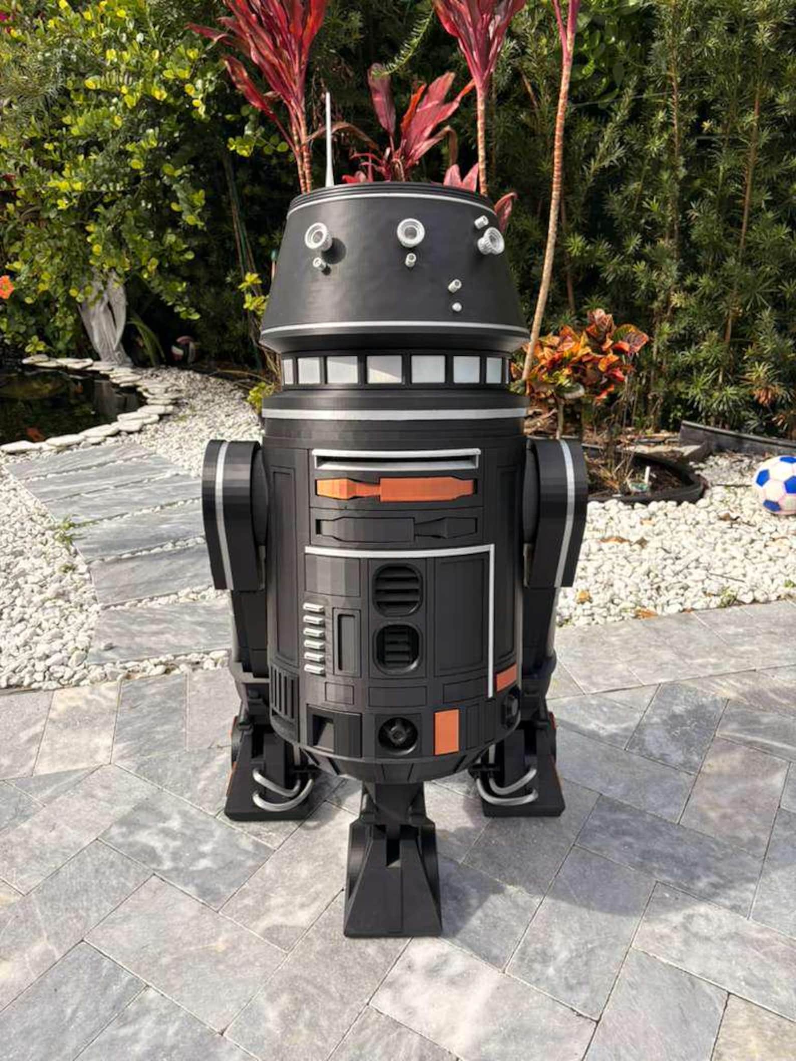 SW R5-J2 Astromech Droid 43" Life Sized 3D Printed Replica Figure 2
