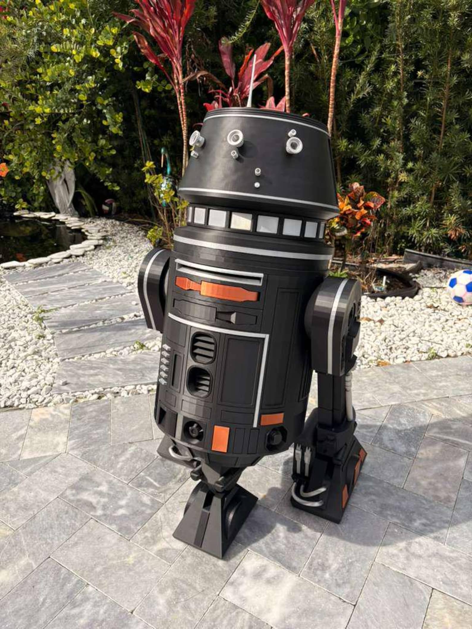 SW R5-J2 Astromech Droid 43" Life Sized 3D Printed Replica Figure 3