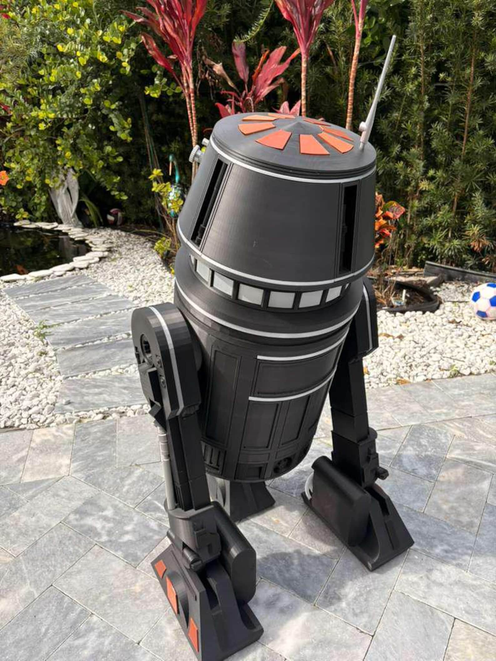 SW R5-J2 Astromech Droid 43" Life Sized 3D Printed Replica Figure 4