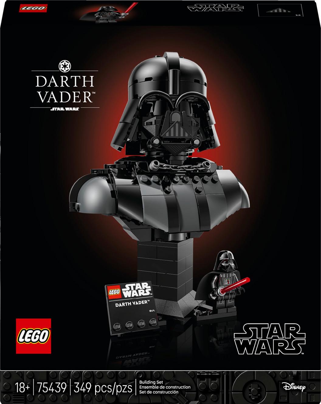SW Darth Vader Bust Lego Building Set 1