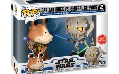 New Star Wars The Clone Wars Duels Jar Jar Binks vs General Grievous Funko Pop! Bobble Head Toy 2-Pack available!
