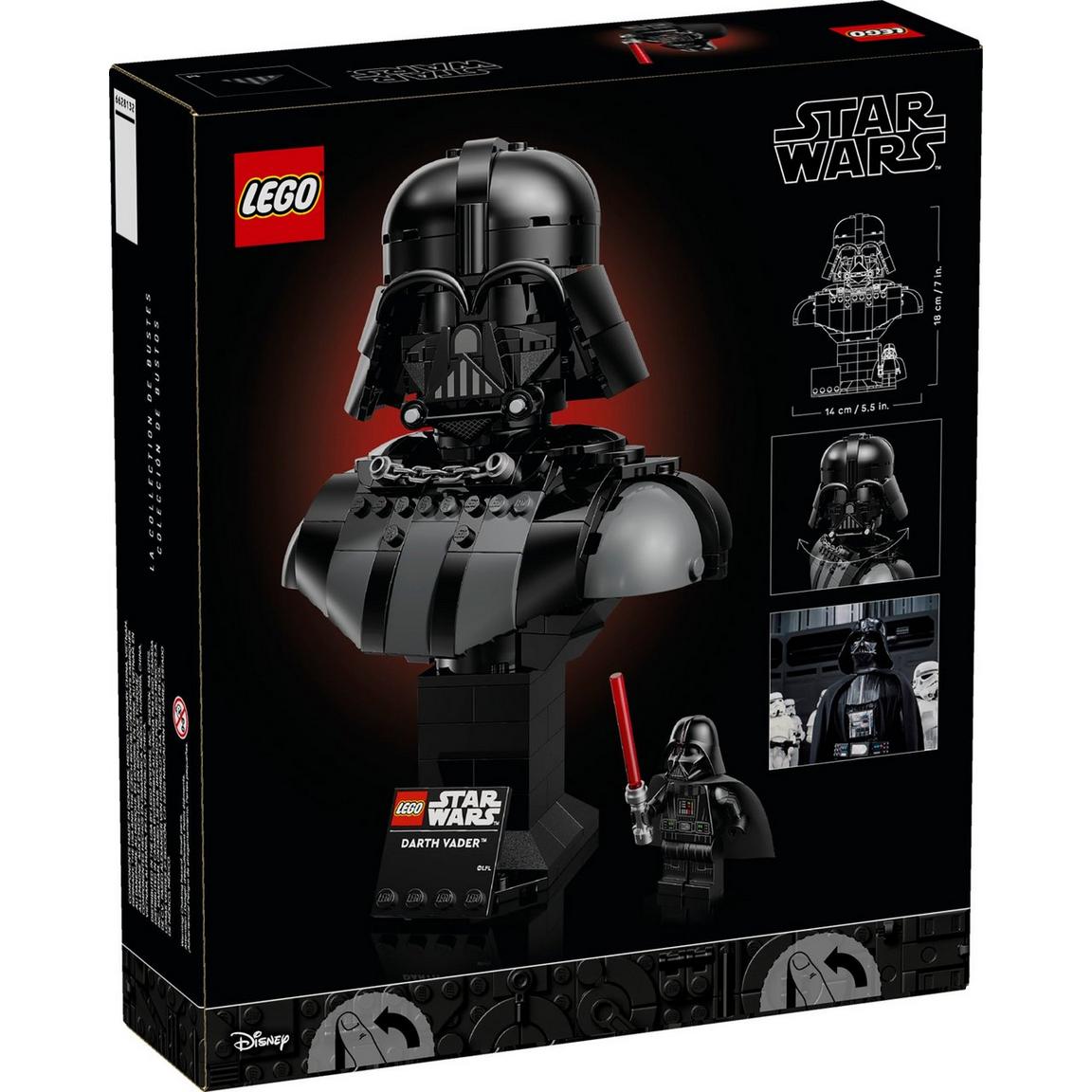 SW Darth Vader Bust Lego Building Set 2