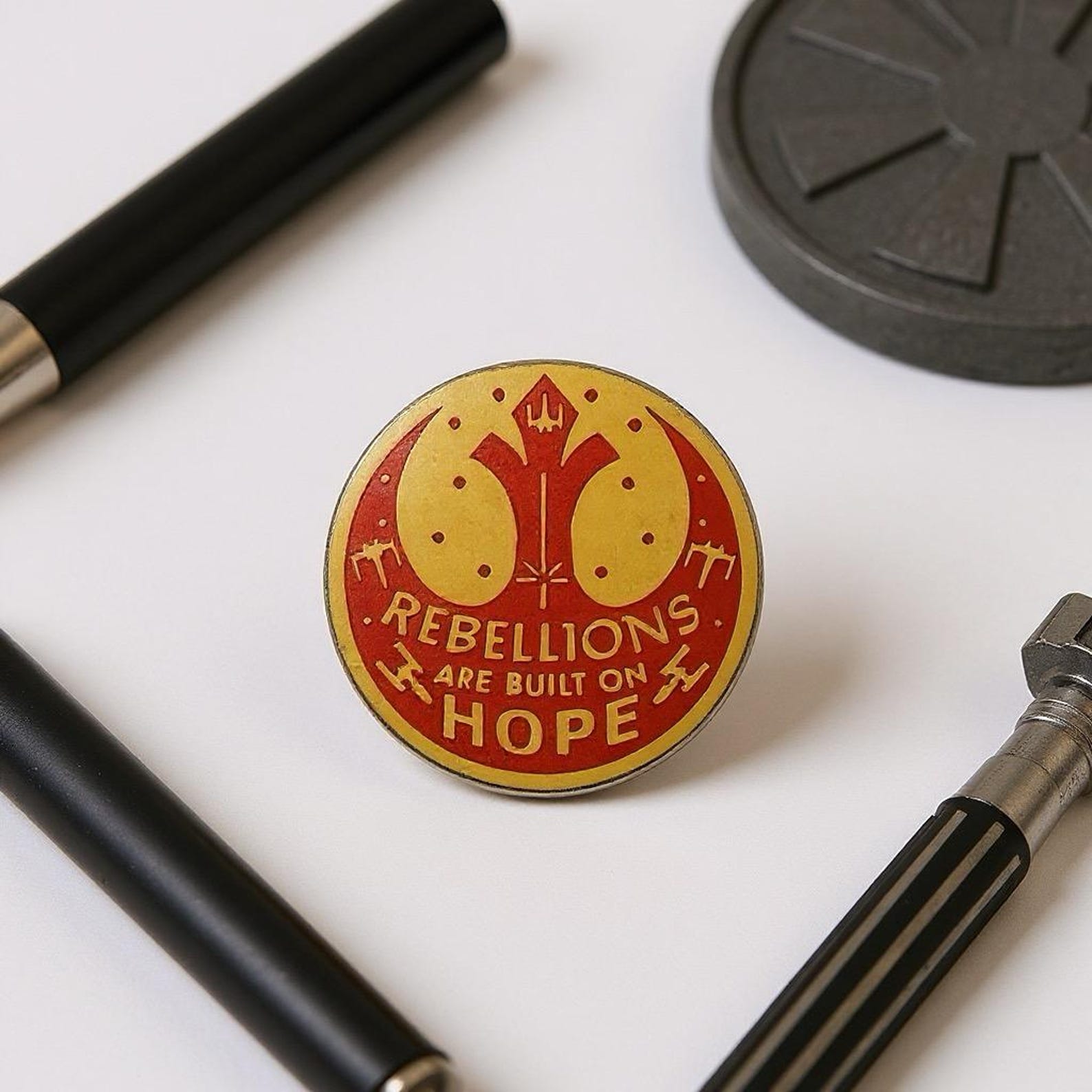 SW Rebellions are Built on Hope Enamel Pin 2