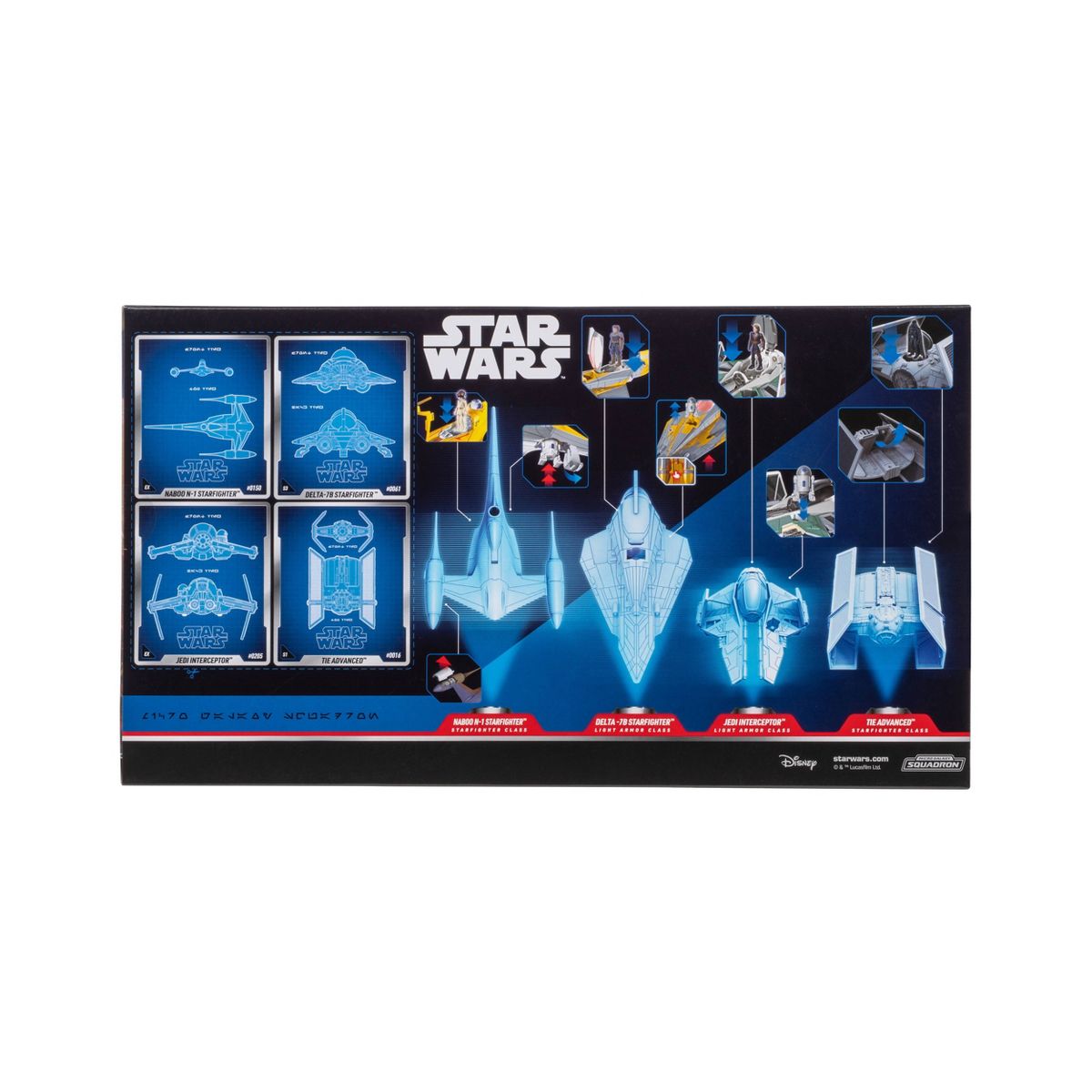 SW Squadron Anakin Skywalker Evolution 5'' Vehicle and 4 Figure Set 2