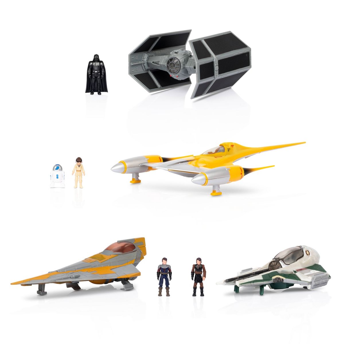 SW Squadron Anakin Skywalker Evolution 5'' Vehicle and 4 Figure Set 3