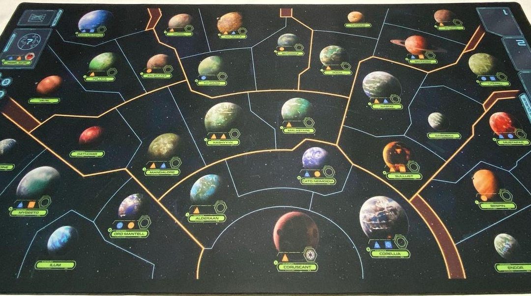 New Star Wars Rebellion Planet Map Rubber Waterproof Play Mat available now!