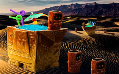New Star Wars Sandcrawler Punch Bowl Set With Jawa Mini Muglet available now!