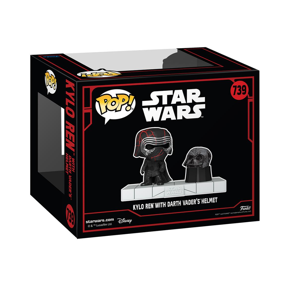 TROS Darkside Kylo Ren With Darth Vader's Helmet Funko Pop! Bobble Head Toy 2