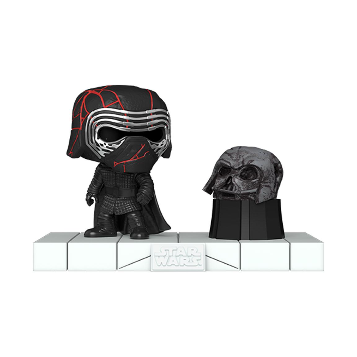 TROS Darkside Kylo Ren With Darth Vader's Helmet Funko Pop! Bobble Head Toy 3