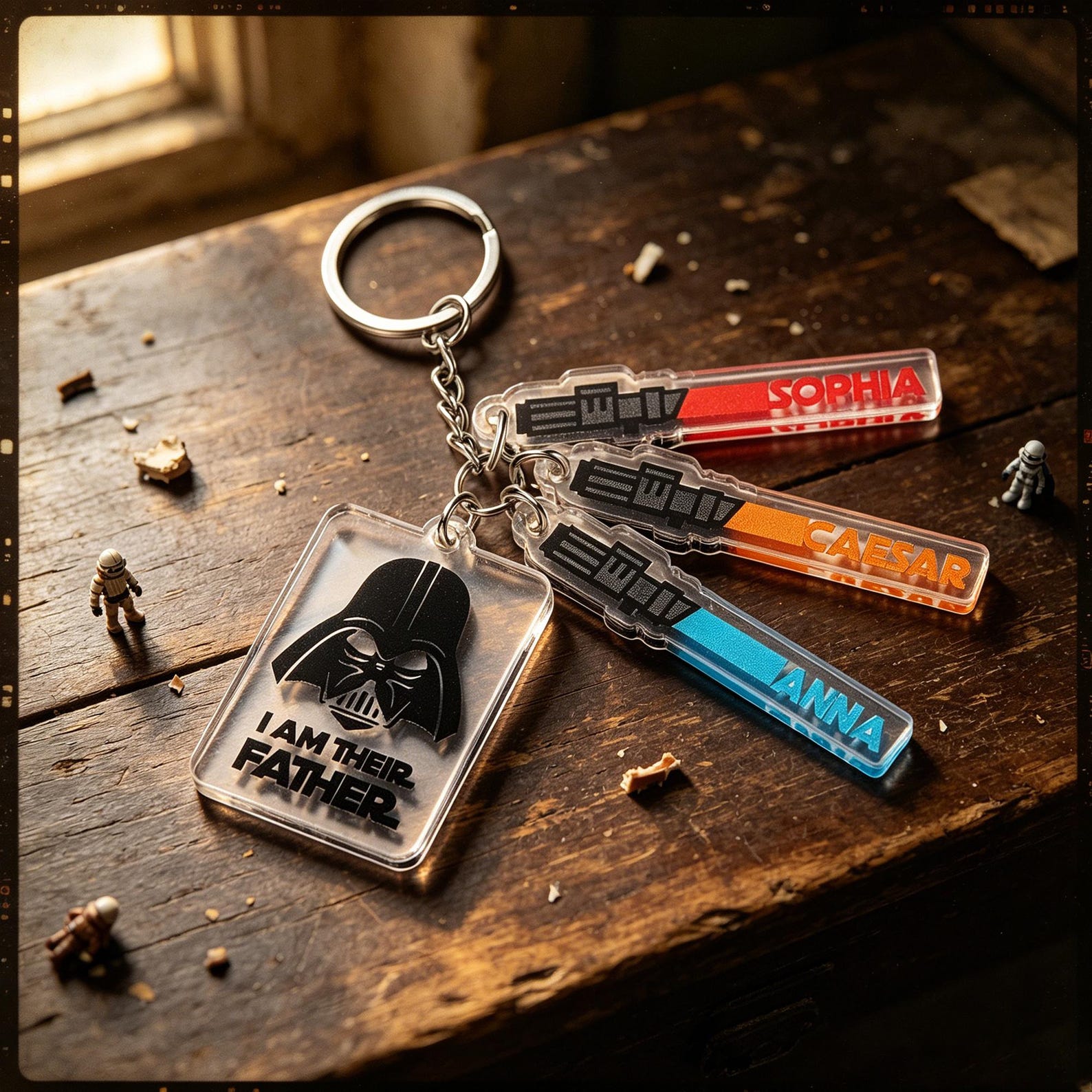 SW I'm Their Father Personalized Father's Day Gift Keyring Keychain 1