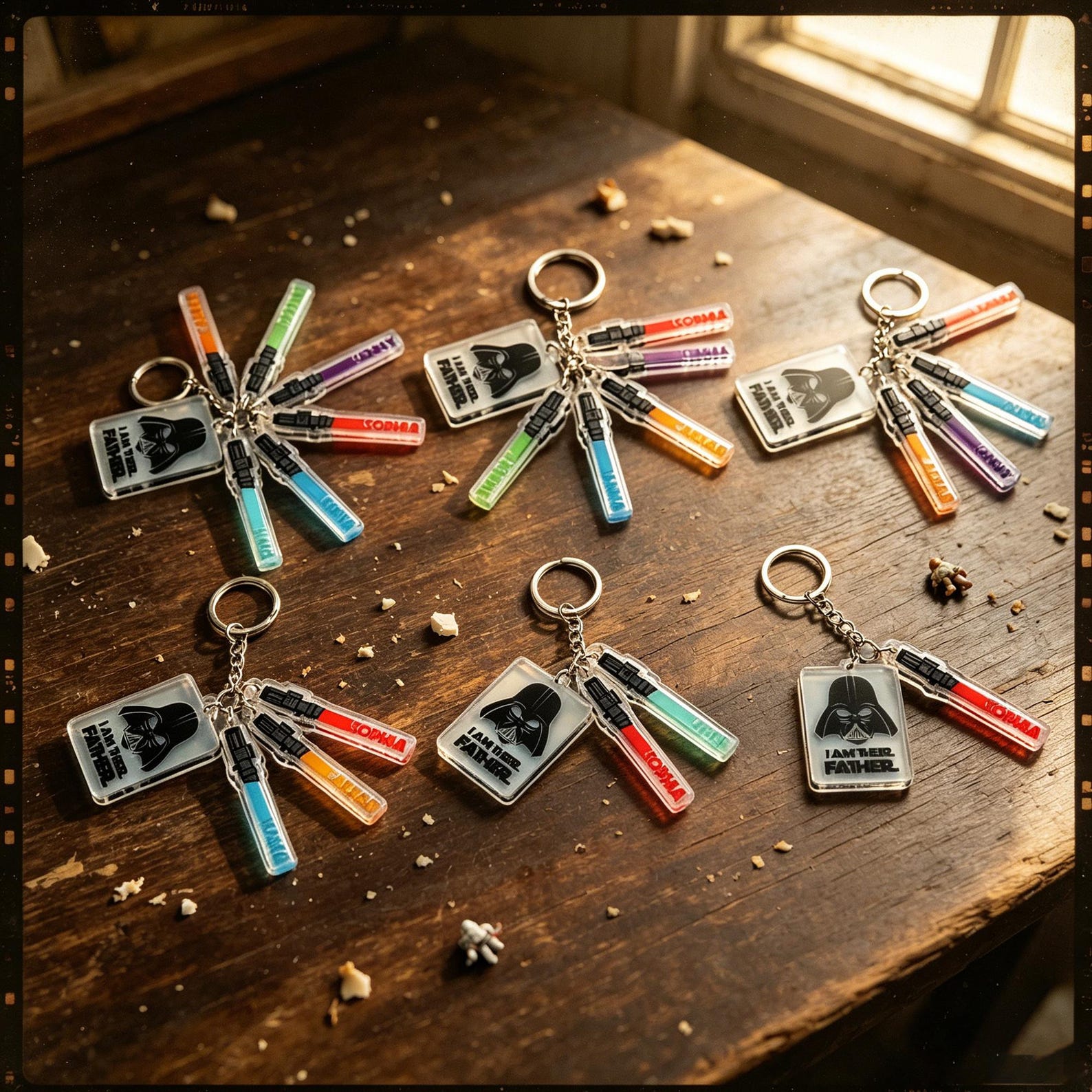 SW I'm Their Father Personalized Father's Day Gift Keyring Keychain 2