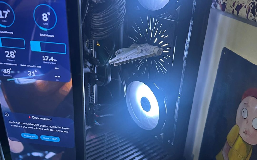 New Star Wars Inspired Millenium Falcon Hyperspace PC Fan Cover available now!