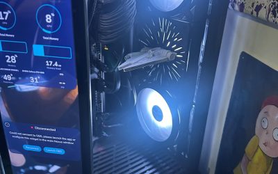 New Star Wars Inspired Millenium Falcon Hyperspace PC Fan Cover available now!