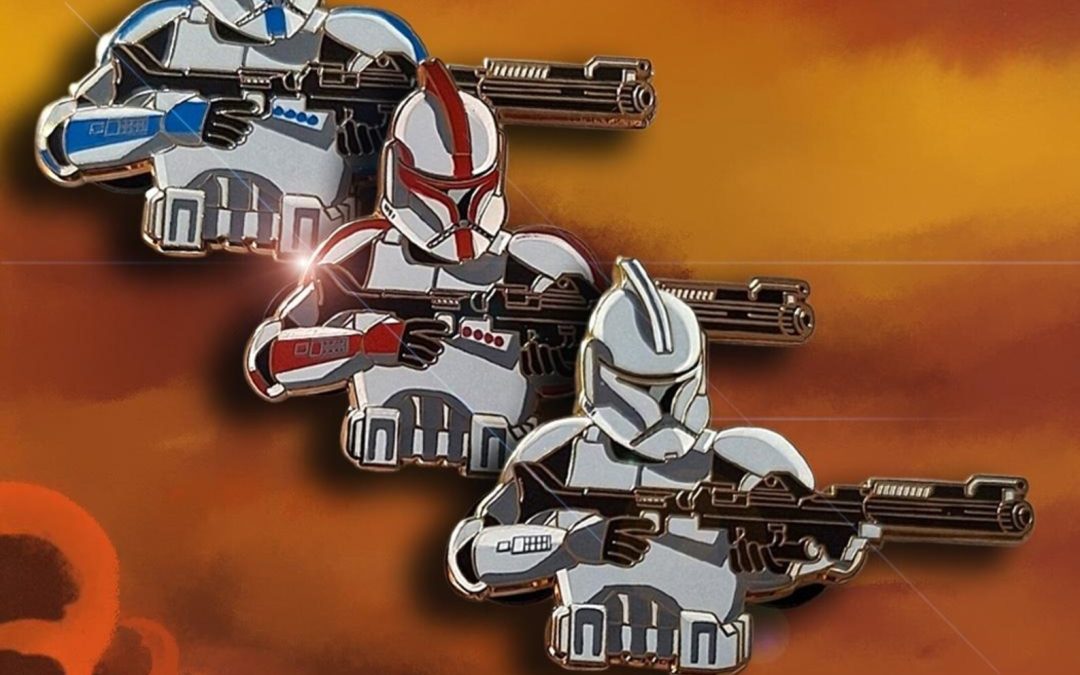 New Star Wars The Clone Wars Clone Trooper Enamel Pin 3-Pack Set available now!