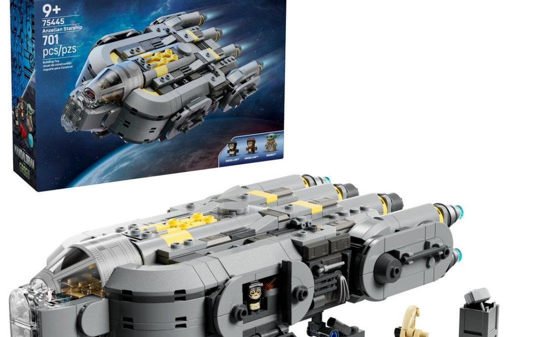 New The Mandalorian and Grogu Anzellan Starship Lego Building Set available now!