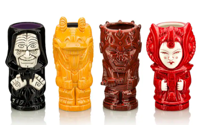 New Star Wars Prequels 4 Piece Ceramic Tiki Mug Set available now!