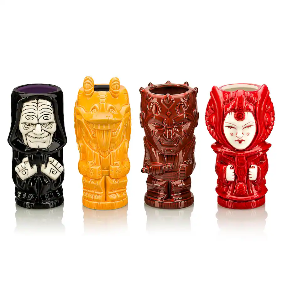 SW Prequels 4 Piece Ceramic Tiki Mug Set