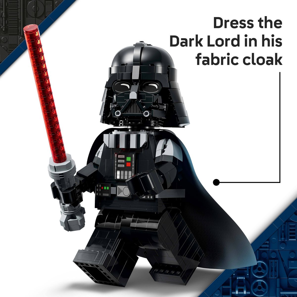 SW Darth Vader Up-Scaled Mini Figure Lego Set 3