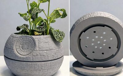New Star Wars Inspired Death Star Planter (with Hidden Drip Tray) Decor available now!