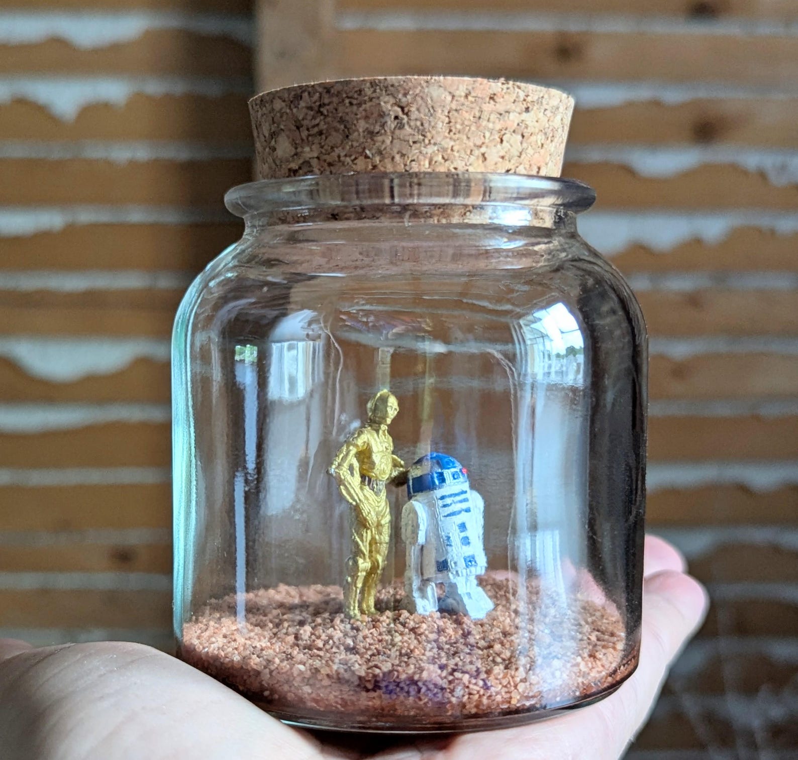 SW C-3PO and R2-D2 Tribute Miniature Terrarium Set 2