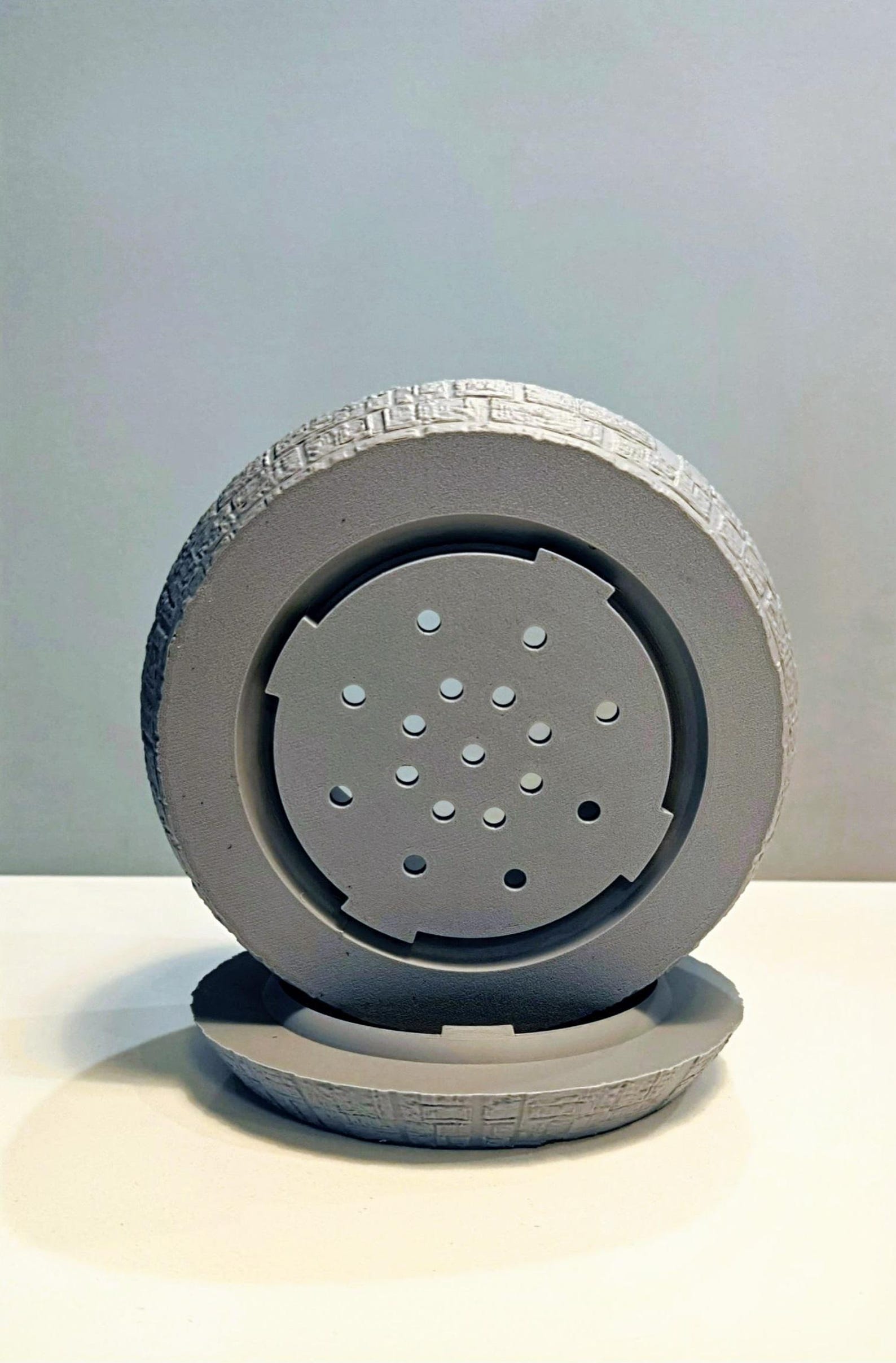 SW Inspired Death Star Planter (with Hidden Drip Tray) Decor 3