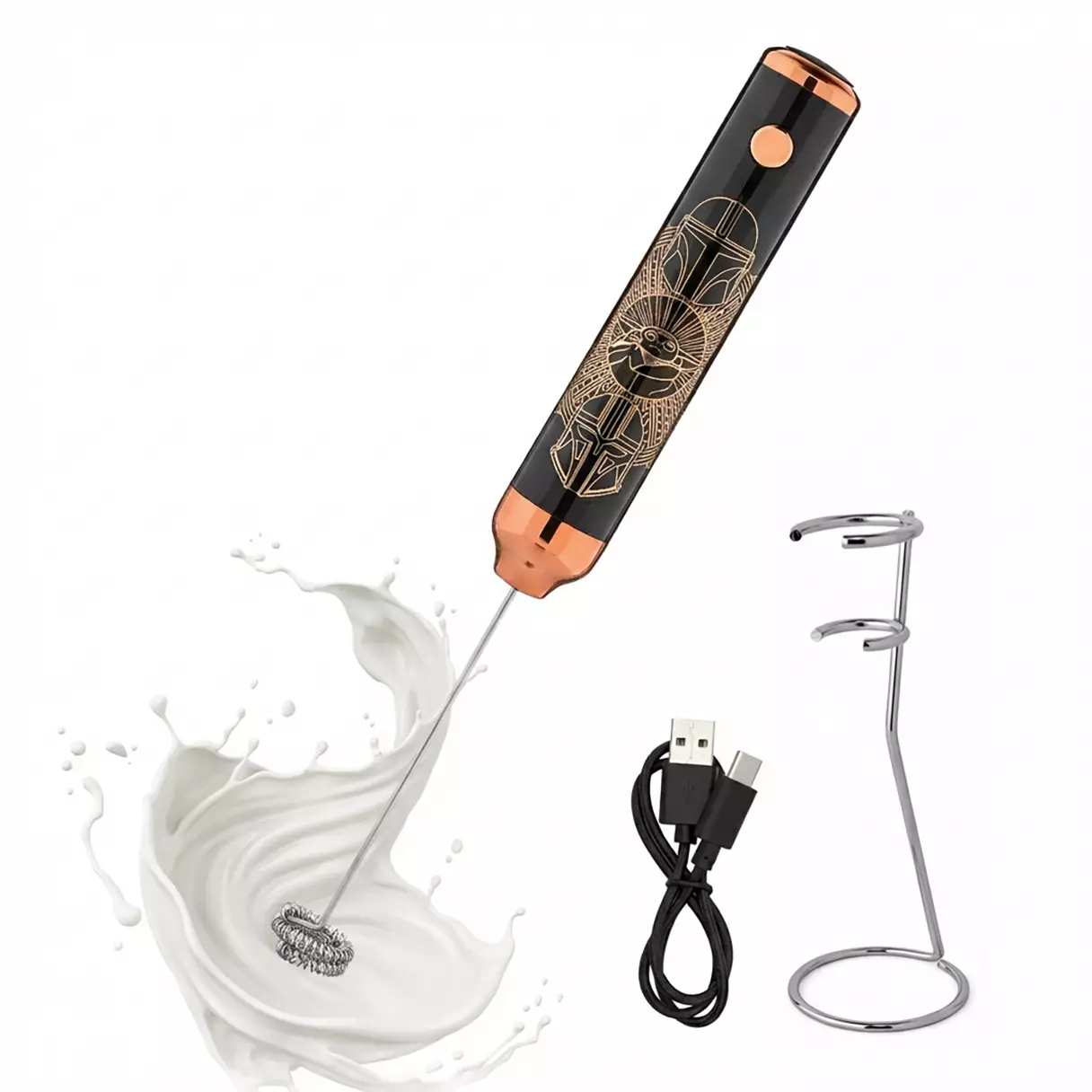TM Milk Frother (with Stand and USB-C charging cable) 3