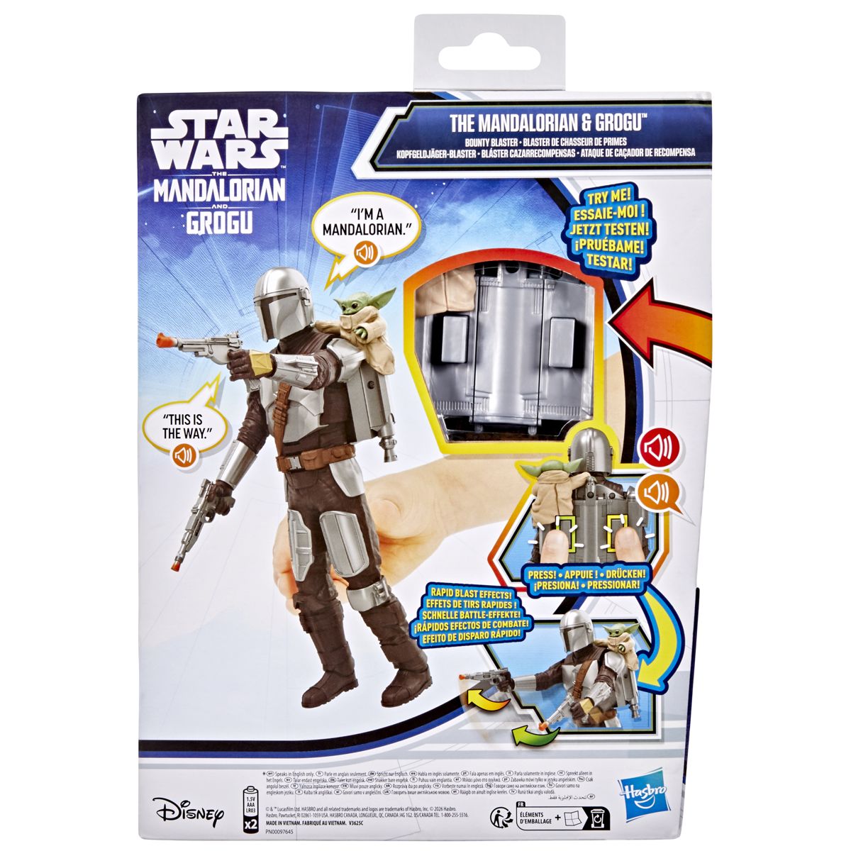TMAG Din Djarin and Gorgu Bounty Blaster Figure Set 2
