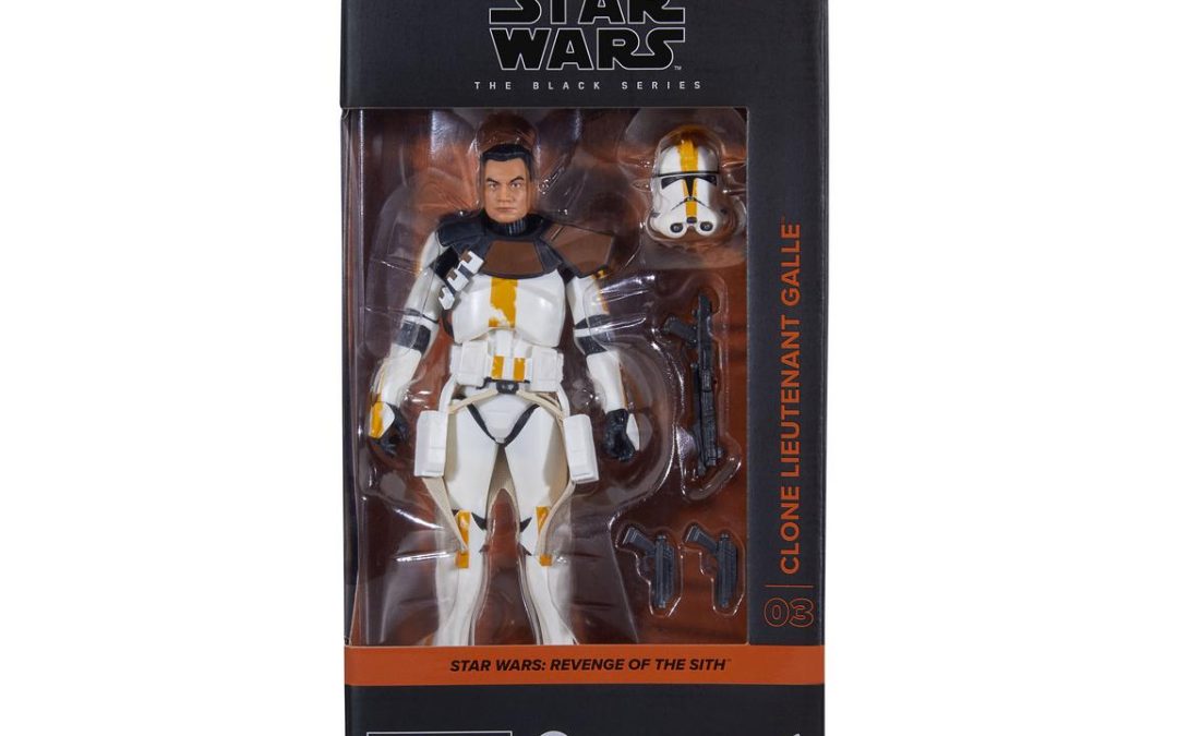 New Revenge of the Sith Clone Lieutenant Galle Black Series Figure available now!