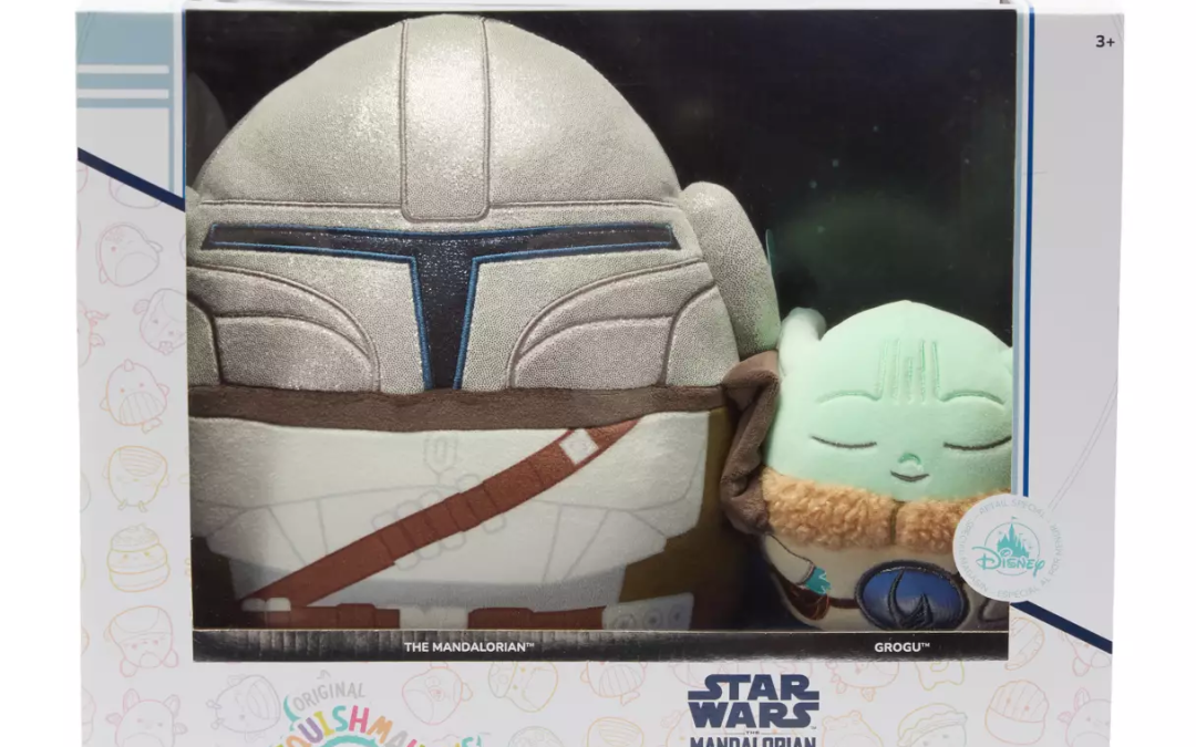 New The Mandalorian and Grogu Themed Din Djarin and Grogu Squishmallows Plush Set available now!