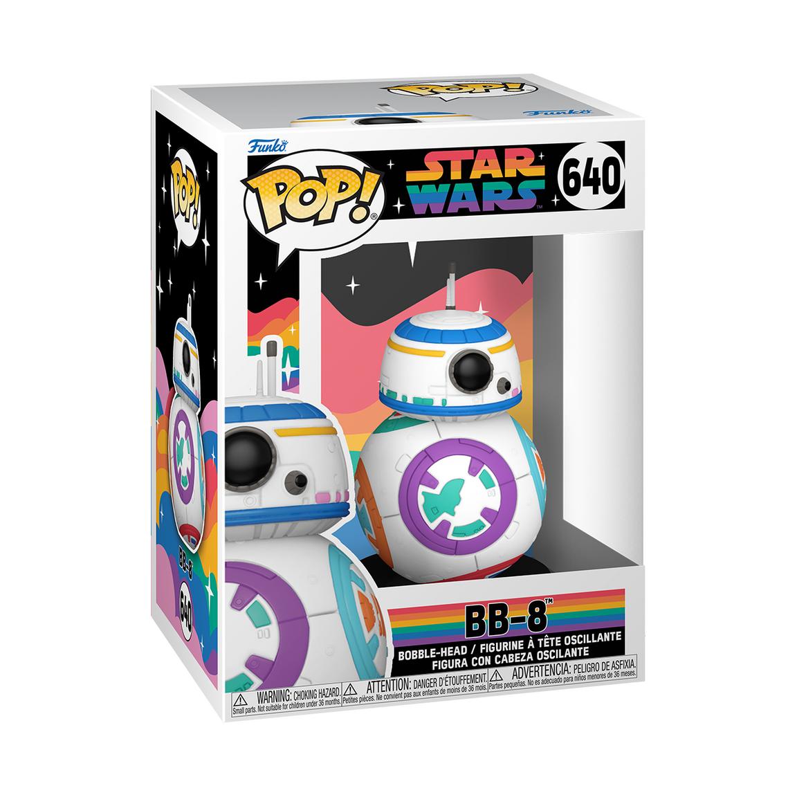 SW Rainbow Colored BB-8 Funko Pop! Bobble Head Toy 1