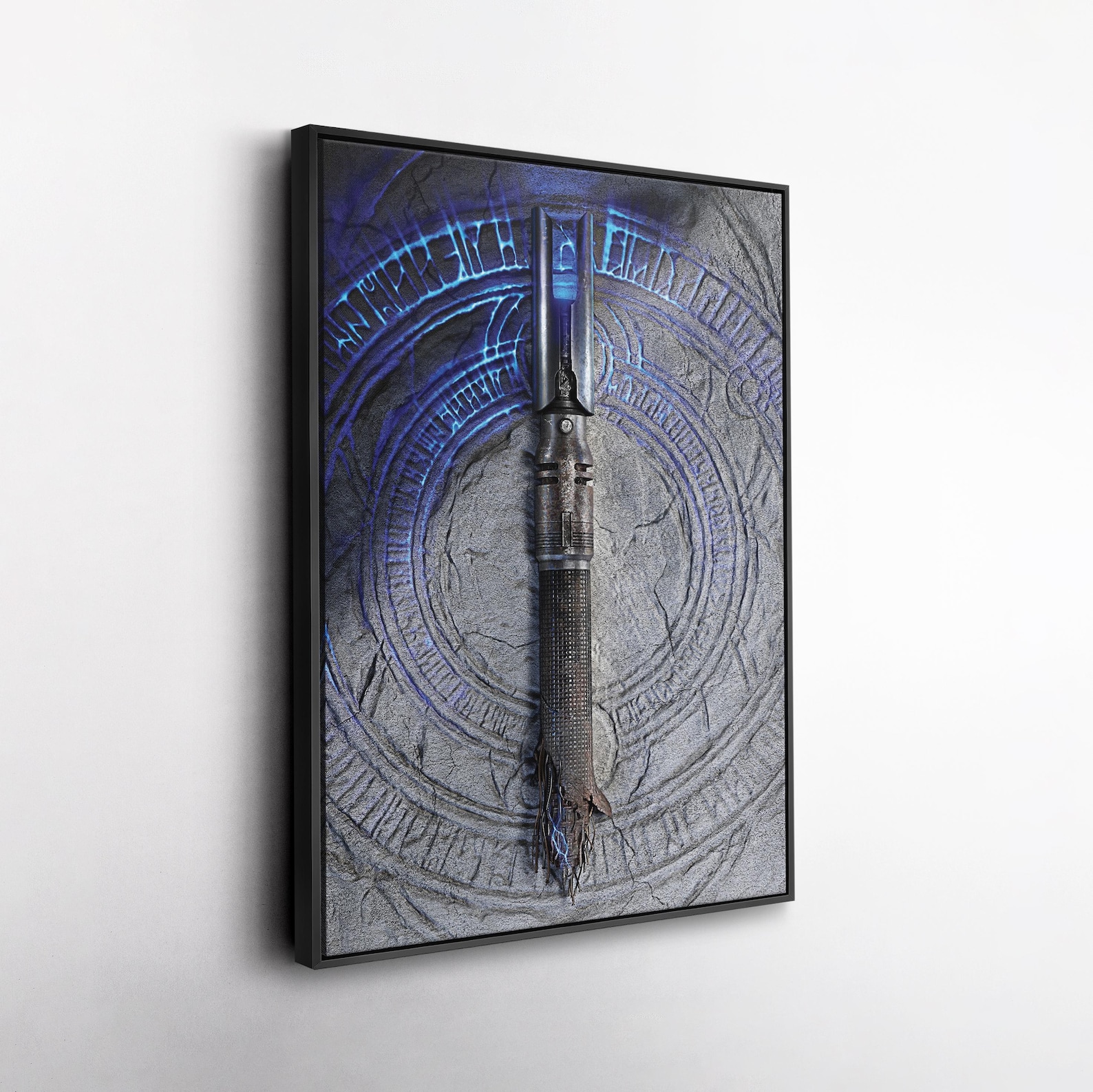 SW Jedi Lightsaber Weapon Canvas Fan Wall Art Decor Poster 1