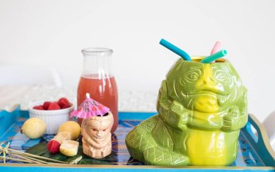 New Star Wars Jabba The Hutt & Bib Fortuna Ceramic Collectible Tiki Mugs 2-Pack Set available!